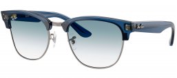 Gafas de Sol - Ray-Ban - RBR0504S CLUBMASTER REVERSE - 670879  TRANSPARENT NAVY BLUE ON GUNMETAL // BLUE GRADIENT TRANSPARENT