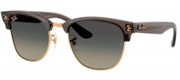 Gafas de Sol - Ray-Ban - RBR0504S CLUBMASTER REVERSE - 682911  TRANSPARENT DARK GREY ON GOLD // GREY GRADIENT
