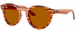 Gafas de Sol - Ray-Ban - RBR0505S 2180 REVERSE - 679183  STRIPED HAVANA // DARK BROWN POLARIZED