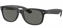 Gafas de Sol - Ray-Ban - RB2132 NEW WAYFARER - 622/58 RUBBER BLACK // G-15 GREEN POLARIZED