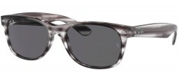 Gafas de Sol - Ray-Ban - RB2132 NEW WAYFARER - 6430B1 STRIPED GREY HAVANA // DARK GREY