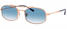 Gafas de Sol - Ray-Ban - RB3719 - 92623F ROSE GOLD // GRADIENT BLUE