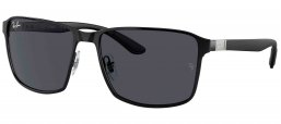 Gafas de Sol - Ray-Ban - RB3721 - 186/87  MATTE BLACK ON BLACK // DARK GREY