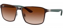 Gafas de Sol - Ray-Ban - RB3721 - 188/13  BROWN ON GUNMETAL // BROWN GRADIENT