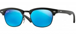 Gafas Junior - Ray-Ban Junior Collection - RJ9050S - 100S55 MATTE BLACK // BLUE MIRROR