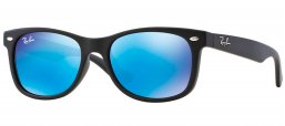 Gafas Junior - Ray-Ban Junior Collection - RJ9052S - 100S55 MATTE BLACK // BLUE MIRROR