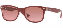 Gafas Junior - Ray-Ban Junior Collection - RJ9052S - 702414 MATTE BORDO ON TRANSPARENT // VIOLET GRADIENT BROWN