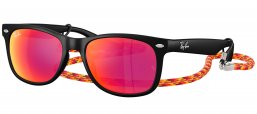 Gafas Junior - Ray-Ban Junior Collection - RJ9052S - 70286Q  BLACK RUBBER // BROWN MIRROR ORANGE