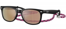 Gafas Junior - Ray-Ban Junior Collection - RJ9052S - 70287J  BLACK RUBBER // BROWN MIRROR ORANGE PINK