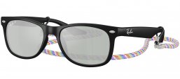 Gafas Junior - Ray-Ban Junior Collection - RJ9052S - 7028Y4  BLACK RUBBER // GREEN MIRROR SILVER