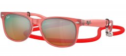 Gafas Junior - Ray-Ban Junior Collection - RJ9052S - 7145A8  OPAL RED // BROWN ORANGE MIRROR