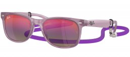 Gafas Junior - Ray-Ban Junior Collection - RJ9052S - 7147B1  OPAL PURPLE // GREEN BLUE MIRROR