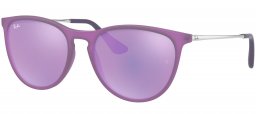 Gafas Junior - Ray-Ban Junior Collection - RJ9060S - 70084V VIOLET FLUO TRANSPARENT RUBBER // GREY MIRROR VIOLET