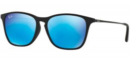 Gafas Junior - Ray-Ban Junior Collection - RJ9061S - 700555 RUBBER BLACK // LIGHT GREEN MIRROR BLUE