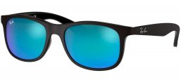 Gafas Junior - Ray-Ban Junior Collection - RJ9062S - 701355 MATTE BLACK ON BLACK // MIRROR BLUE