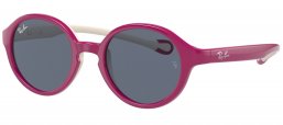 Gafas Junior - Ray-Ban Junior Collection - RJ9075S - 710187 FUCHSIA ON RUBBER CREAM // DARK GREY