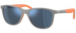 Gafas Junior - Ray-Ban Junior Collection - RJ9077S - 713355  GREY ON ORANGE //  BLUE MIRROR