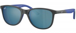 Gafas Junior - Ray-Ban Junior Collection - RJ9077S - 715155  GREY ON RUBBER BLUE // BLUE MIRROR BLUE