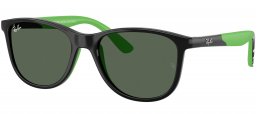 Gafas Junior - Ray-Ban Junior Collection - RJ9077S - 719371  BLACK RUBBER GREEN // DARK GREE