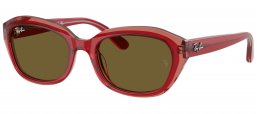 Gafas Junior - Ray-Ban Junior Collection - RJ9081S - 715473  RED ON ORANGE AND LIGHT PURPLE // DARK BROWN