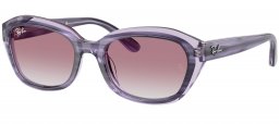 Gafas Junior - Ray-Ban Junior Collection - RJ9081S - 71748G  STRIPED VIOLET ON TRANSPARENT VIOLET // GREY GRADIENT VIOLET