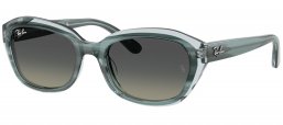 Gafas Junior - Ray-Ban Junior Collection - RJ9081S - 717511  STRIPED GREEN ON TRANSPARENT GREEN // GREY GRADIENT