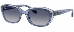 Gafas Junior - Ray-Ban Junior Collection - RJ9081S - 71764L  STRIPED BLUE ON TRANSPARENT BLUE // GREY GRADIENT BLUE