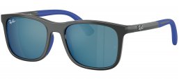 Gafas Junior - Ray-Ban Junior Collection - RJ9084S - 715155  GREY ON RUBBER BLUE // BLUE MIRROR BLUE