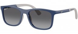 Gafas Junior - Ray-Ban Junior Collection - RJ9084S - 7187T3  BLUE ON RUBBER GREY // BROWN GRADIENT POLARIZED