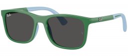 Gafas Junior - Ray-Ban Junior Collection - RJ9084S - 718887  GREEN ON RUBBER LIGHT BLUE // DARK GREY