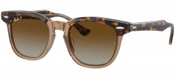 Gafas Junior - Ray-Ban Junior Collection - RJ9098S - 7152T5  HAVANA ON TRANSPARENT // BROWN GRADIENT POLARIZED