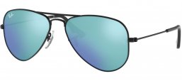 Gafas Junior - Ray-Ban Junior Collection - RJ9506S - 201/55 MATTE BLACK // BLUE MIRROR