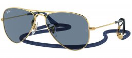 Gafas Junior - Ray-Ban Junior Collection - RJ9506S - 223/1U  ARISTA GOLD // LIGHT BLUE MIRROR