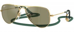 Gafas Junior - Ray-Ban Junior Collection - RJ9506S - 223/6R ARISTA GOLD // GREEN MIRROR