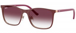 Gafas Junior - Ray-Ban Junior Collection - RJ9551S - 296/8H MATTE BURGUNDY ON ROSE GOLD // DARK VIOLET GRADIENT