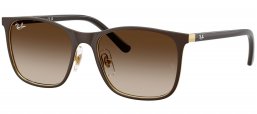 Gafas Junior - Ray-Ban Junior Collection - RJ9551S - 297/13 MATTE BROWN ON ARISTA // BROWN GRADIENT