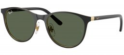 Gafas Junior - Ray-Ban Junior Collection - RJ9552S - 294/71  MATTE BLACK ON GOLD // DARK GREEN