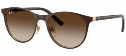 Gafas Junior - Ray-Ban Junior Collection - RJ9552S - 297/13 MATTE BROWN ON GOLD // BROWN GRADIENT