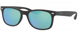 Gafas Junior - Ray-Ban Junior Collection - RJ9052S - 100S55 MATTE BLACK // BLUE MIRROR