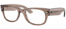 Monturas - Ray-Ban - RX0832V MEGA WAYFARER II - 8457 TRANSPARENT TAUPE BEIGE