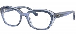 Gafas Junior - Ray-Ban Junior Collection - RY1636 - 3991 STRIPED BLUE ON TRANSPARENT BLUE