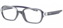 Gafas Junior - Ray-Ban Junior Collection - RY9074V - 3881 TRANSPARENT ON RUBBER BLUE
