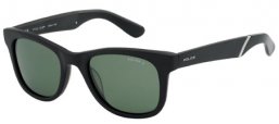 Sunglasses - Police - S1715 - 703P MATTE BLACK // GREY GREEN POLARIZED