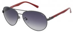 Sunglasses - Police - S8640 - 0568 DARK RUTHENIUM RED // SMOKE BURGUNDY GRADIENT