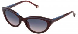 Gafas de Sol - Carolina Herrera - SHE833 - 0713  SHINY RED HAVANA // BLUE PINK GRADIENT