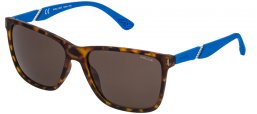 Sunglasses - Police - SPL529 SPEED 10 - 07VE HAVANA BLUE // BROWN