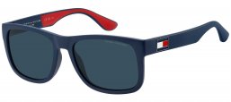 Gafas de Sol - Tommy Hilfiger - TH 1556/N/S - 8RU (KU) BLUE RED WHITE // BLUE GREY