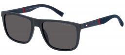 Gafas de Sol - Tommy Hilfiger - TH 2043/S - FLL (IR) MATTE BLUE // GREY