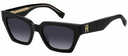 Gafas de Sol - Tommy Hilfiger - TH 2101/S - 807 (9O) BLACK // DARK GREY GRADIENT