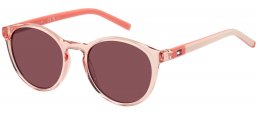 Gafas Junior - Tommy Hilfiger Junior - TH 2121/S - 733 (U1) PEACH // DARK PINK